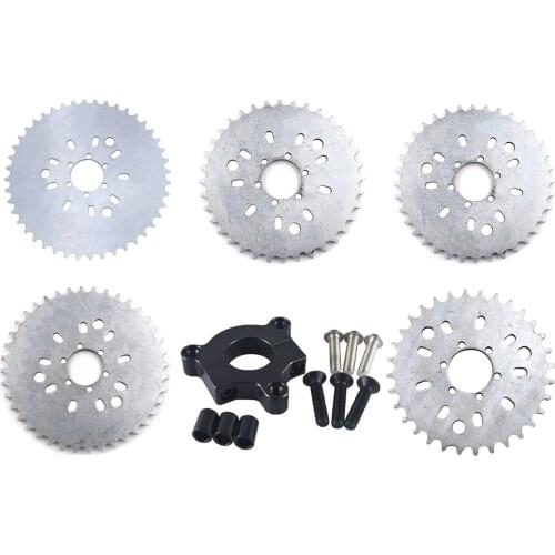 Pouvoir 32T 36T 38T 40T 44T Sprocket Black CNC Adaptor For 415 Chain Motorized Bike H/P