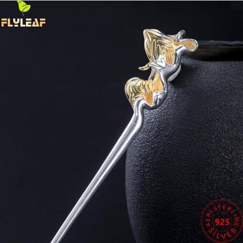 Handmade 925 Sterling Silver Sea Oath Hairpin For Women Chinese Style Female Vintage Jewelry High Quality