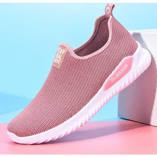 Breathable And Comfortable Casual Vulcanized Shoes Sneakers Flying Woven Flat Shoes Womens Summer 2021