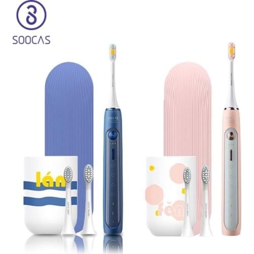 SOOCAS X5 Electric Toothbrush Rechargeable Smart Sonic Toothbrush Automatic Ultrasonic Tooth Brush Teeth Cleaning 12 Modes IPX7