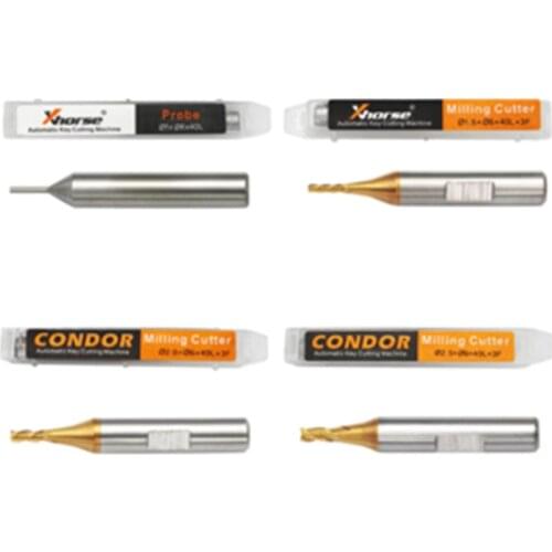 1.0mm 1.5mm 2.0mm 2.5mm Milling Cutter Probe for Xhorse CONDOR XC MINI Plus XC-007 Dolphin XP-005 XP-007 Key Cutting Machine