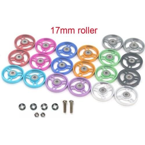 4PCS/8PCS 95349/95348/15449 17mm Guide Roller Bearing Guidewheel Guide Pulley Rollers for Tamiya Mini 4WD Car Model DIY Parts