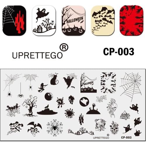 2021 Stainless Steel Stamping Plate Template Linear Cat Kitten Flowers Biotanic Face Halloween Ghost Abstract Drawing CP001-007