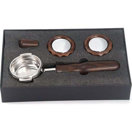 Coffee Machine DIY Accessories 58MM Bottomless Portafilter Filter Holder Basket for Expobar E61 ECM Rocket