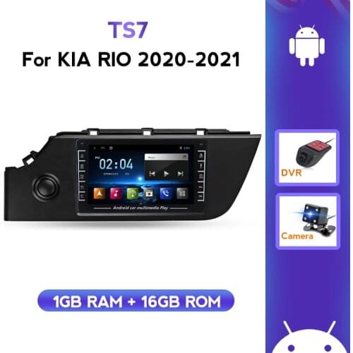 1280*720 Car Headunit for Kia Rio 4 2020 2021 Multimedia Tape Recorder Autoradio Support Carplay WIFI BT Deckless 1080P Video FM