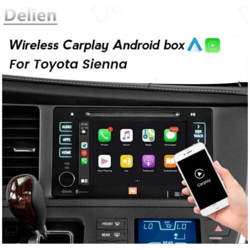 Delien Wireless Apple Carplay For Toyota Sienna CVH 60 PIN/Double row cable CVH/80 PIN Android Auto Car Multimedia play Module