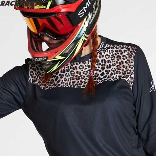 DHARCO Downhill Mountain Enduro Jersey Women Ladies Motocross Jersey MTB Jersey Cycling Wear Bike DH Maillot Ciclismo Hombre MX