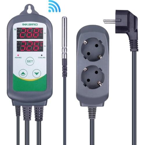 Inkbird ITC-308 WIFI Digital Temperature Controller EU US AU UK Plug Outlet Thermostat Appliances Hatching Alarm Temp. Control