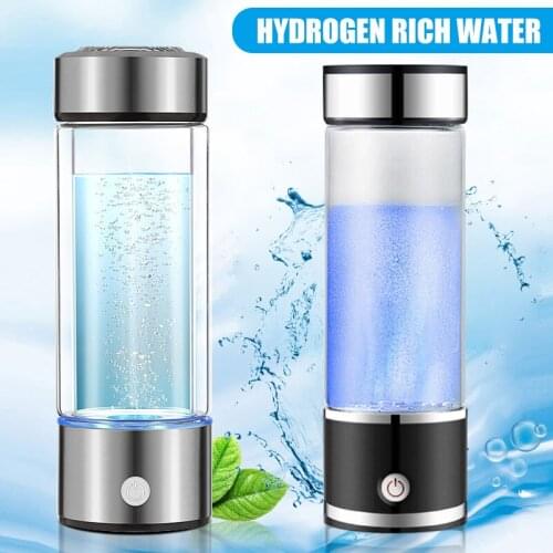 Hydrogen-Rich Water Ionizer Maker Cup Generator Glass Bottle Mug USB Charging 350ML/400ml-420ml Home Accessories