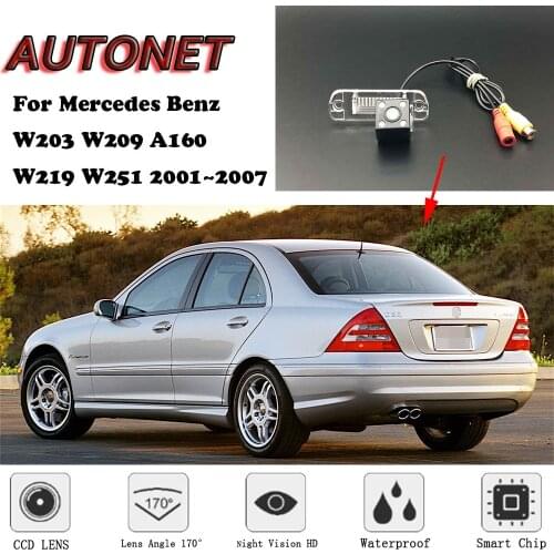 AUTONET Backup Rear View camera For Mercedes Benz W203 W209 A160 W219 W251 2001~2007 Night Vision parking/license plate camera