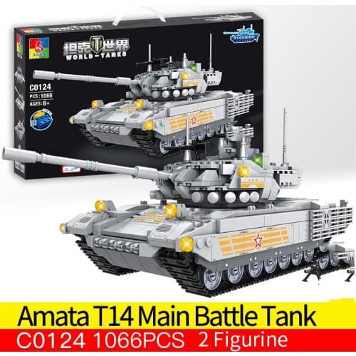 2020 1066PCS building blocks Toys compatible with Brand Tank Building Blocks WW2 Military Soldier Bricks Toys kids Birthday Gift
