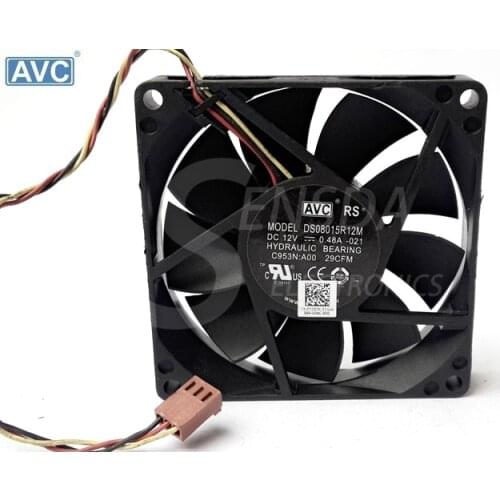 Original For AVC tachometer DS08015R12M 8015 80x80x15mm DC 12V 0.48A 8cm server inverter axial fans