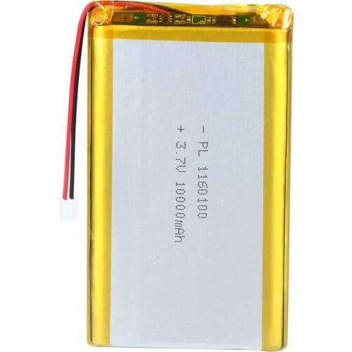 YDL 3.7V 10000mAh 1160100 Rechargeable Lipo Battery with JST Connector