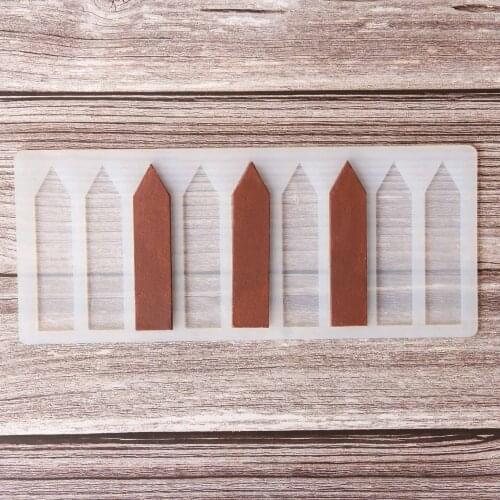 Arrow Shape Chocolate Stencil Mold Sharp End Stripe Shape Transfer Sheet Cake Edge Decoration Silicone Chablon