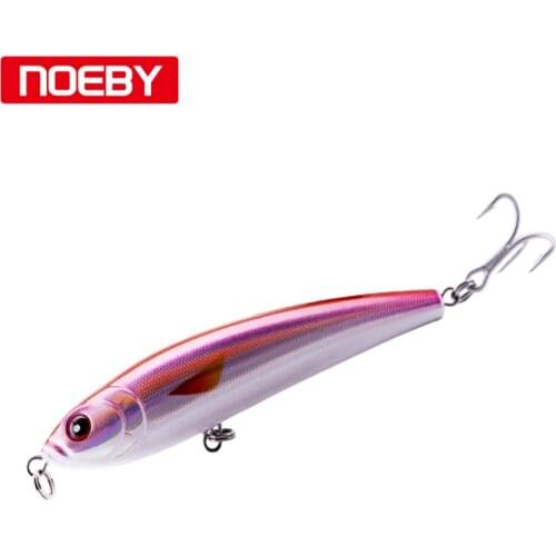 NOEBY Trolling Fishing Lure 70g 98g Big Game Variable Sinking Pencil Lures Sea Fishing Bait with 3X WMC Treble Hooks NBL9062