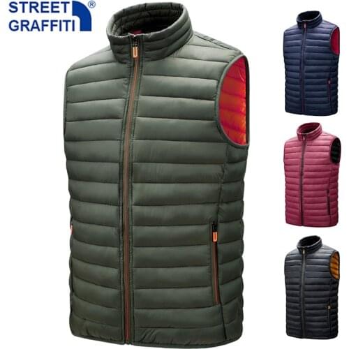 Мужские утепленные жилеты STREET GRAFFITI China At AliExpress