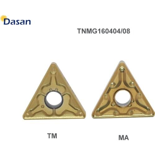 TNMG 160404 MA Carbide Inserts TNMG 160408 TM CNC Lathe Tools External Turning Blade Tools for Steel