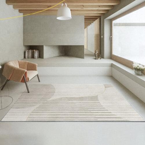 Japanese Striped Carpets For Living Room Short Plush Rugs For Bedroom Sofa Coffee Table Floor Mat Soft Kids Room Fluffy Rug