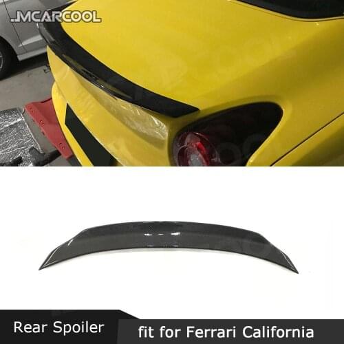 Carbon fiber Rear Trunk Lip Spoiler for Ferrari California 2015 FRP Black Lip Wing Auto Car Decoration