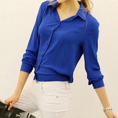 Women Casual Top Dot Bubble Wave Point of the Long Sleeve Loose Shirt Blouse Spring Summer Tops Polka Dot Blouses Loose Shirts