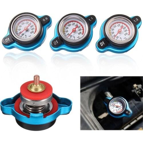 1.3bar Moto 1.1 Bar Cap Gauge 0.9 Bar Water Radiator Thermo Temperature Thermostatic Tank Cover Water tank cover with Watch
