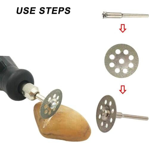 10Pcs Double Sided Diamond Cutting Discs Set Tool Replacement Super Electroplated Diamond Fine Cutting Piece 2