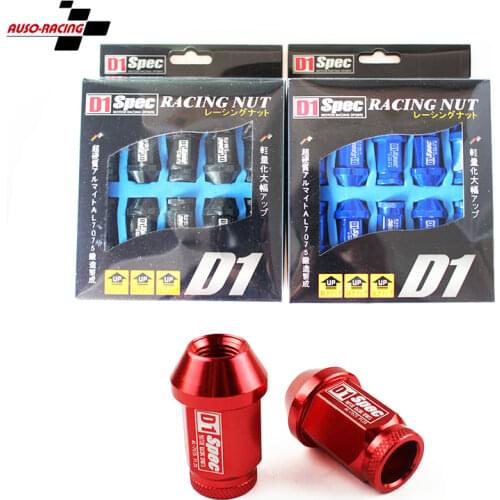 20 Pieces / Set Spec Racing Aluminium Alloy Wheel Lug Nuts Screw M12x1.5 / 1.25 Length 40mm For Most Cars