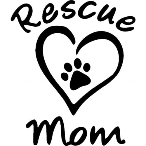 9cm*10.6cm Rescue Mom Fashion Car-Styling Car Sticker Vinyl S4-0669