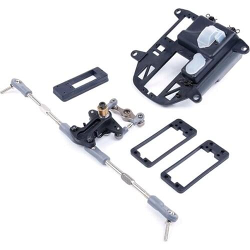 Aluminum Symmetrical Trun Symmetric Steering Kit Fit for 1/5 HPI ROVAN KM BAJA 5B 5T 5SC King Motor