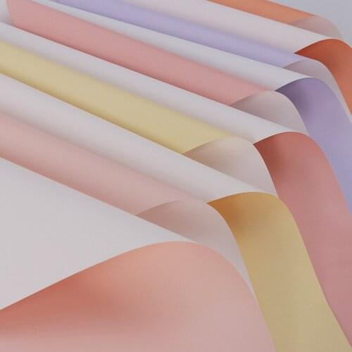 20pcs 58x58cm Mix Color Flowers Paper Packaging Gift Wrapping Neutral Color Florist Wrapping Paper Bouquet Package Supplies