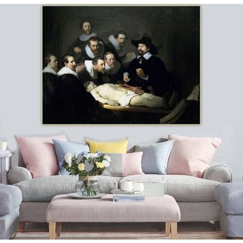 Citon《The Anatomy Lesson of Dr. Nicolaes Tulp》Rembrandt Canvas Art Oil Painting Artwork Wall Background Decor Home Decoration