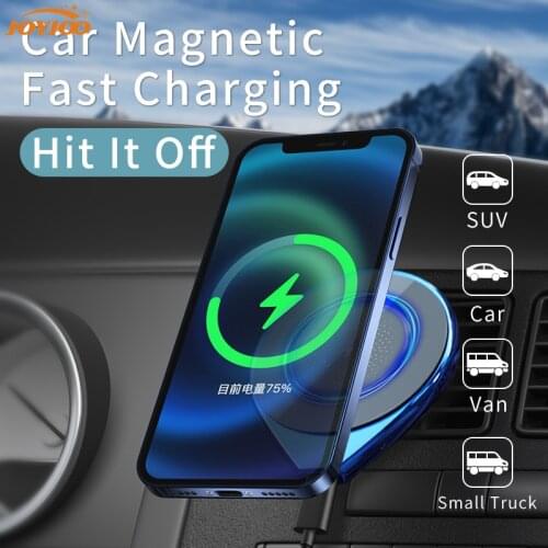 Car Magnetic Mobile Phone Holder Wireless Charging Air Outlet Navigation Support Frame 15W Fast Charging Car Supplies