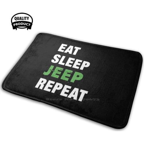 Eat, Sleep, , Repeat Funny Cute Gift 3D Household Goods Mat Rug Carpet Cushion Eat Sleep Repeat Eat Sleep Repeat Cute Funny