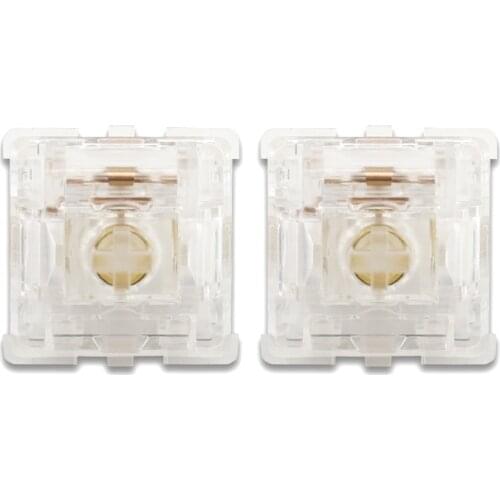 Everglide Water King Linear Switch 5pin RGB Everglide Aqua Switches for Cherry mx Mechanical Keyboard Clear Housing 62g Switch
