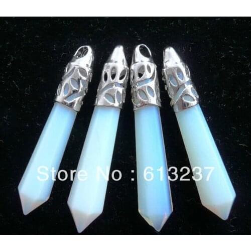 HOT!hot free Shipping new 2014 Fashion diy 5pcs Opal pendant 62x12mm AAA MY4685