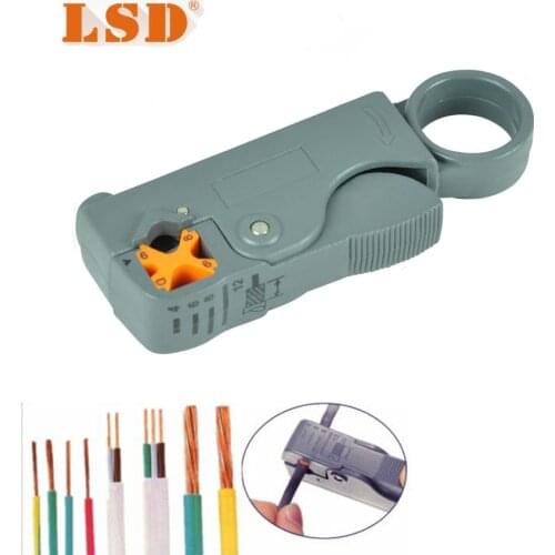 Houseworker Multitool RG58 RG59 Coaxial Cable Wire Crimper Pliers LS-332 Stripping Pliers Knife Tool Utp Coaxial Cable Stripper