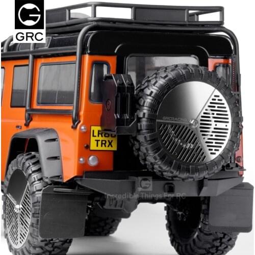 Stainless steel spare wheel cover tire cover for 1 / 10 RC tracked vehicle traxxas trx-4 TRX 4 defenders car accessories