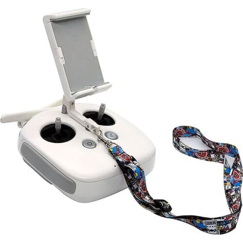 Lightweight Adjustable Graffiti Sling Lanyard Neck Strap Belt with Hook for DJI FPV Phantom3/4 Remote Control