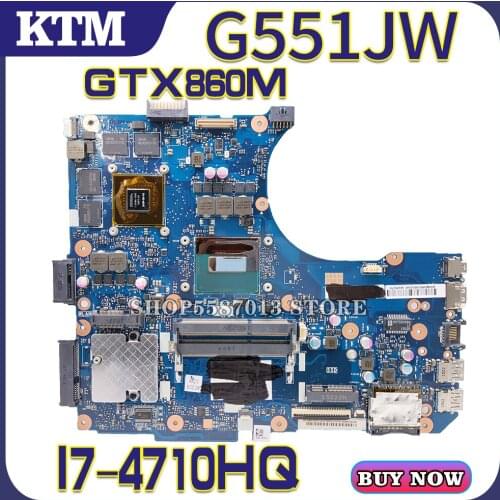 N551JM Laptop motherboard for ASUS N551JM original mainboard I7-4710H GTX860M