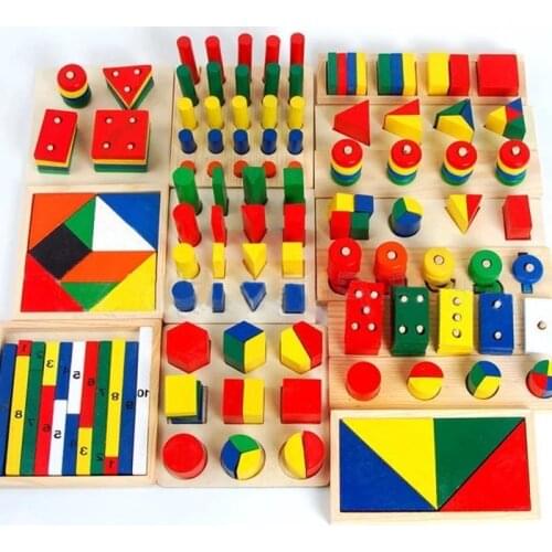 Montessori for kid Childrens educational toys wooden toys gifts for baby 2 year shipping from Russia