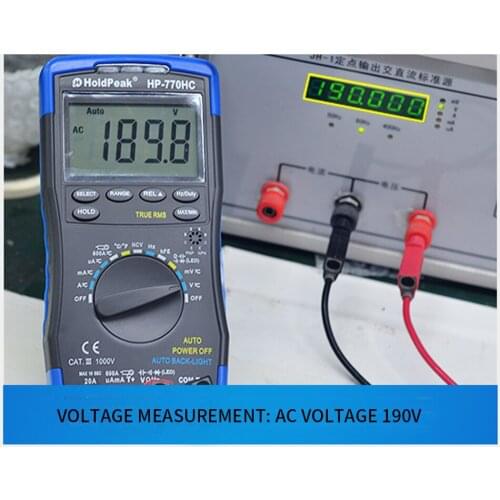 HP770hc Multimeter Digital High-precision Automatic Range Intelligent Multi-function Electrician Universal Table