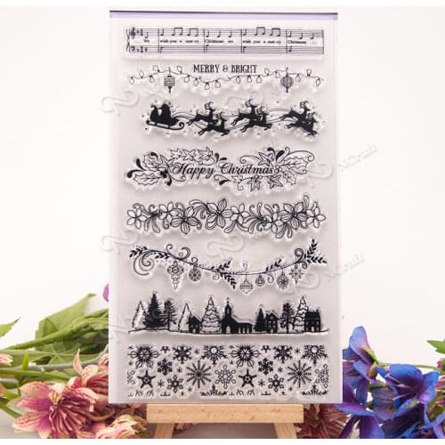 New year invitation Transparent Clear Silicone Stamp/Seal for DIY scrapbooking/photo album Decorative clear stamp M1242