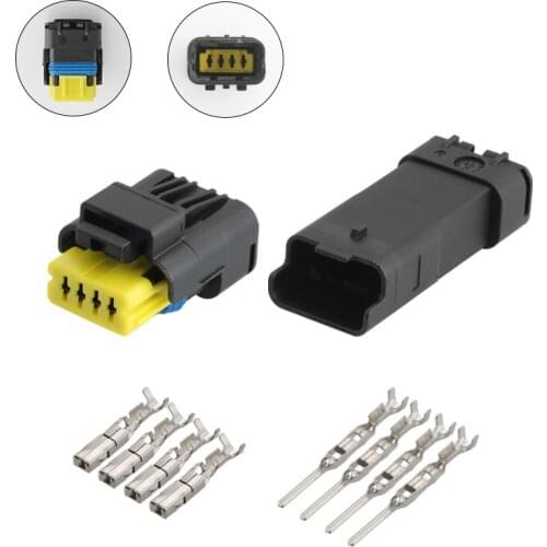 1set 4 Pin 1.5mm Waterproof FCI Electrical Plug 211 PC042S4021 Automotive Wiring Harness Connector 211PC042S4021