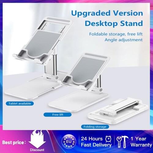 Adjustable Mobile Phone Holder Stand Universal Creative aluminum alloy Stand Foldable Lift Anti-slip Desktop Bracket Hot