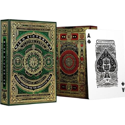Theory11 High Victorian Playing Cards Green/Red Victoria Deck USPCC Collectable Poker Magic Card Games Magic Tricks Props