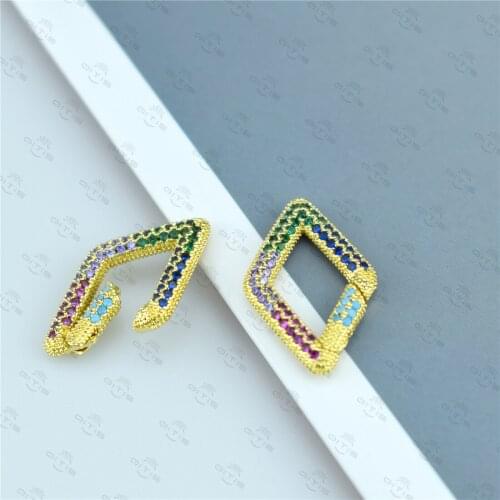 28 Types Zirconia Opening Clasps Trendy Jewelry Making Accessories for DIY Necklace Bracelet Supplies Hand Made Wholesale