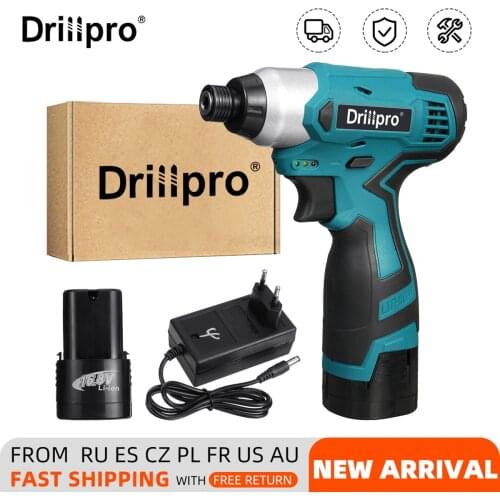 Drillpro 100N.M Electric Screwdriver 16.8V Cordless Drill/Driver Screw Rchargeable Lithium Battery Hexagon 1/4 inch Power Tools