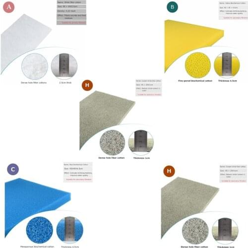 Aquarium high-density thickening biochemical cotton purification water quality sponge Aquarium filter culture bacteria