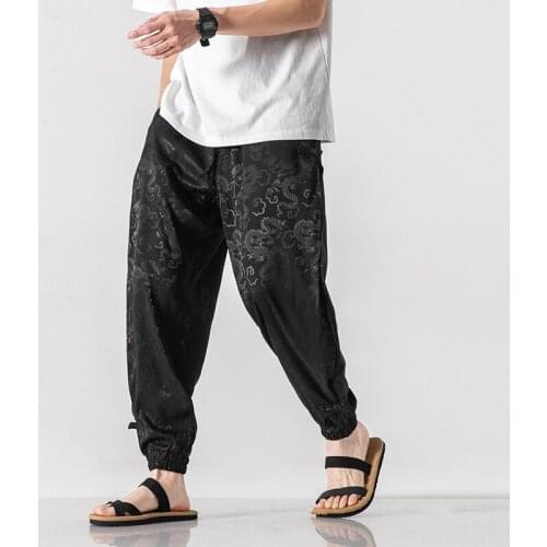 Harajuku Style Men‘s Harem Pants Spring Summer Jogging Trousers Man 2021 Vintage Loose Casual Sweatpants Male Large Size 5XL