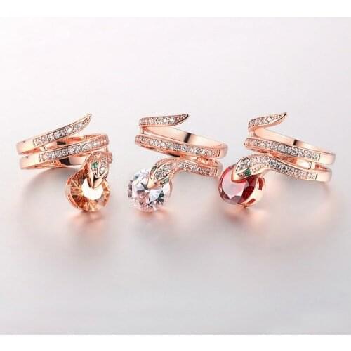 Кольца с фианитами для женщин CHAMSS China At AliExpress